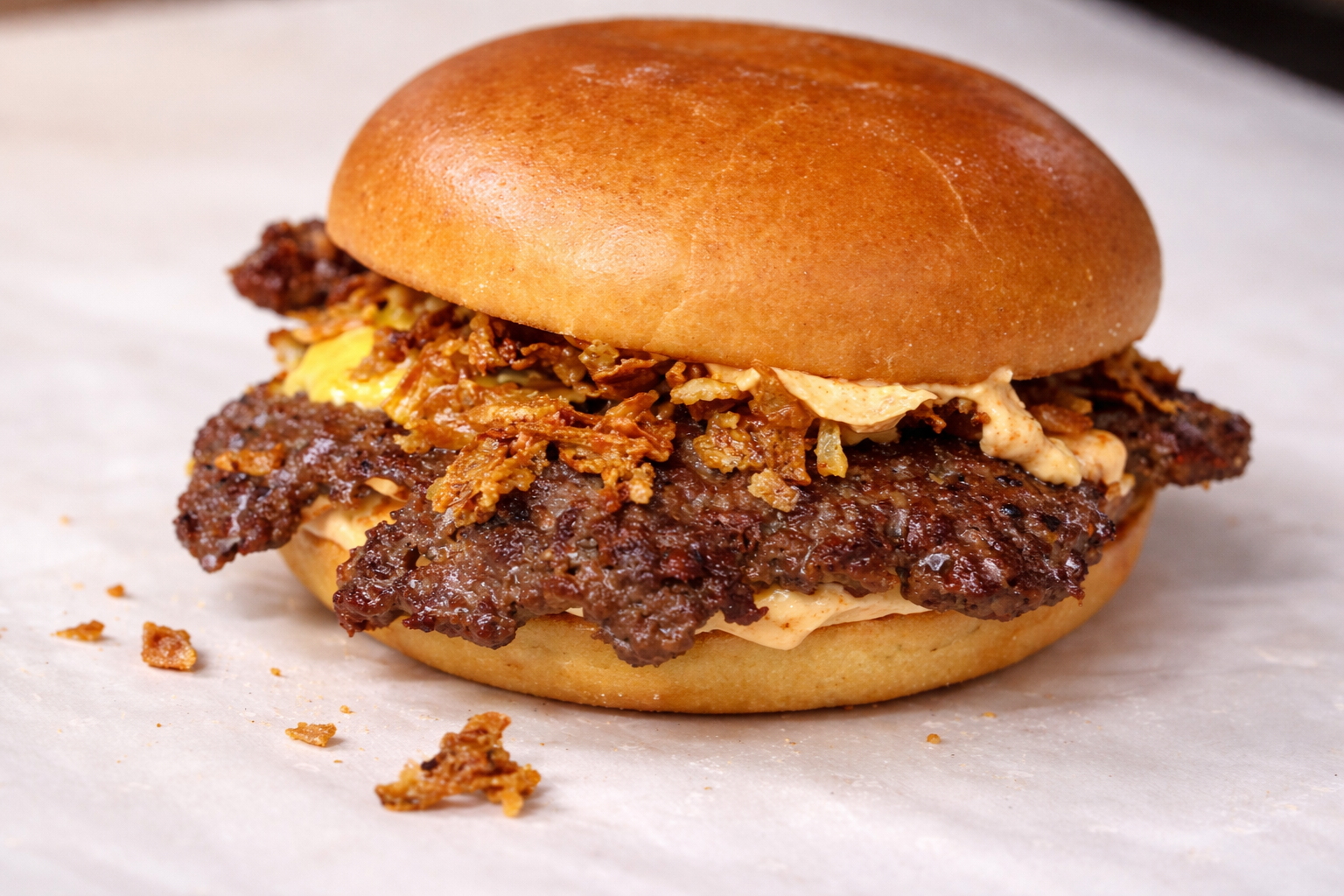 X. Singel beef smash burger