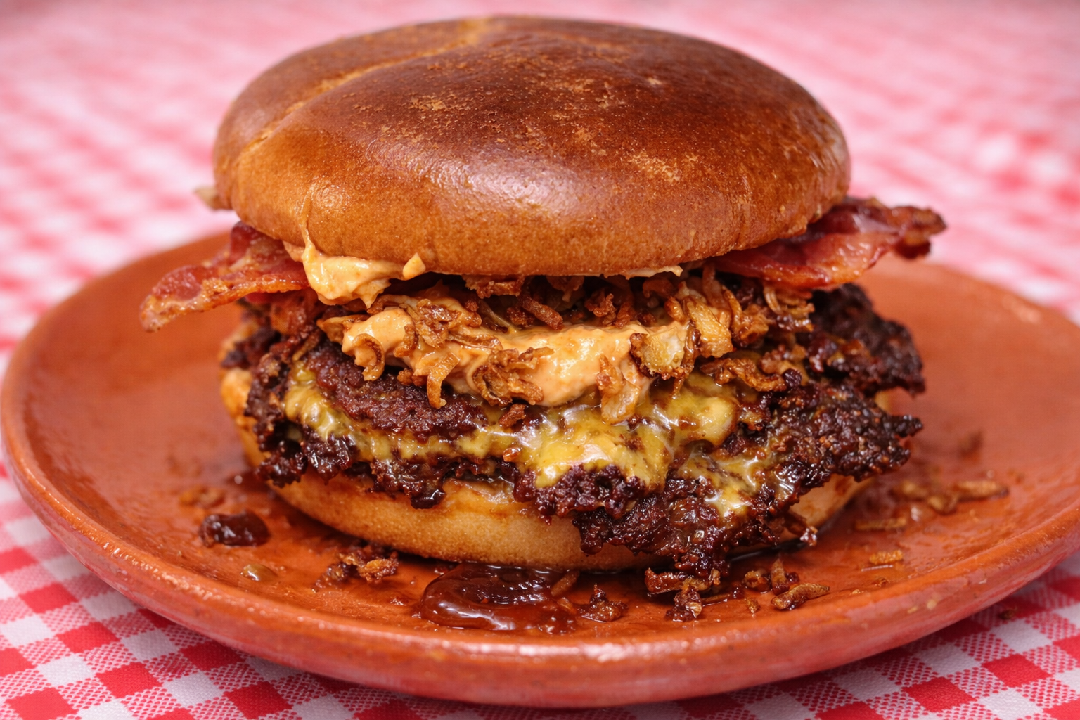 XXX. Triple beef smash burger